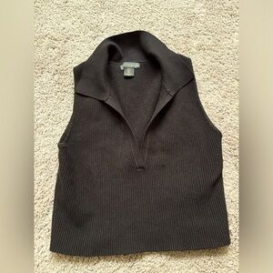 House of Harlow cropped sweater tank